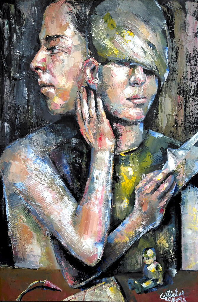 Inside Out Realm, 70x50 cm, oil on canvas, 2025.