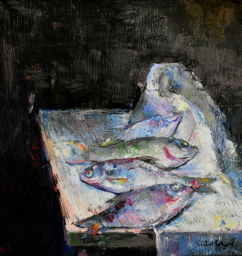 Still Life, 50x50 cm, oil on canvas, 2020.