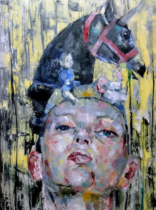 The Mad King, 70x50 cm, oil on canvas, 2025.
