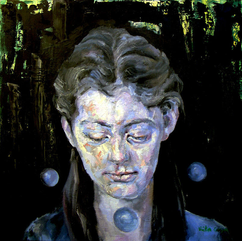 Metanoia, 60x60, oil on canvas, 2018.