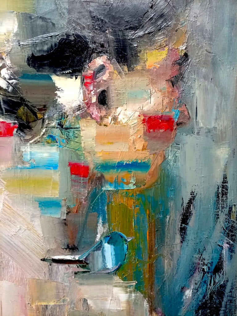 The Flying Theory 2, 70x50 cm, oil on canvas, 2026.